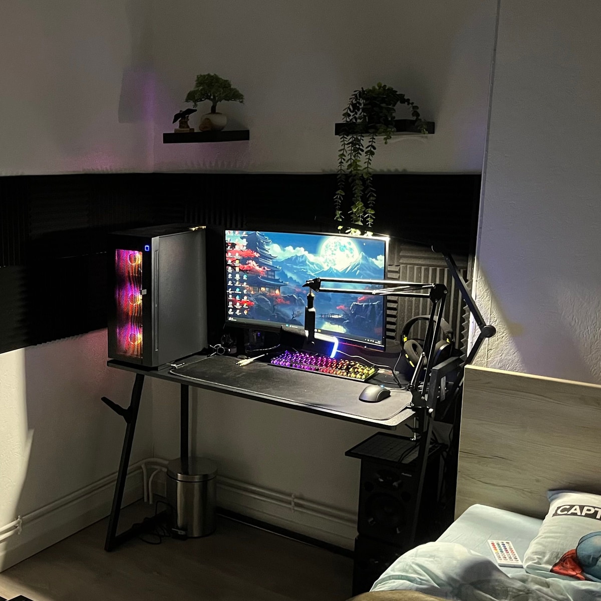 Setup gaming complet avec son PC RGB